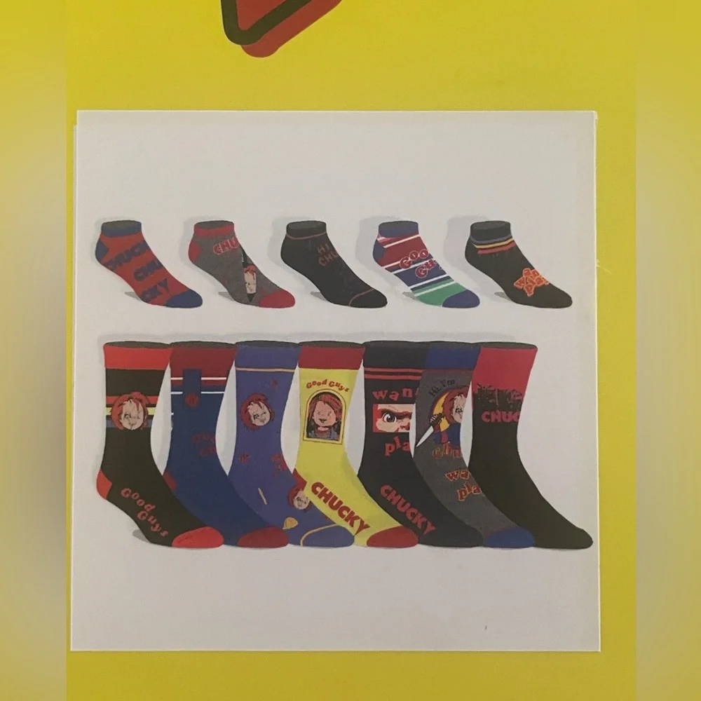 🆕 NWT- Chucky 12 Days of Socks Gift Set